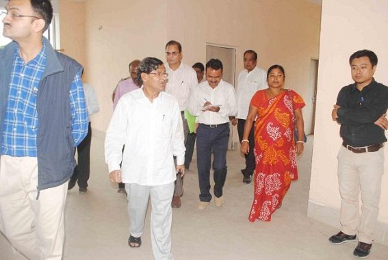 Kamalpur : delay in the construction of Town Hall : Manik Dey directs to complete within Dec. 15 Kamalpur : delay in the construction of Town Hall : Manik Dey directs to complete within Dec. 15